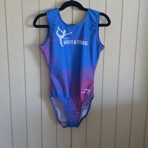 Women's Blue and Pink Swimsuit